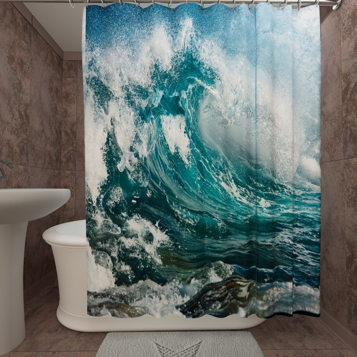 Большая распродажа «Большая волна , для ванной»