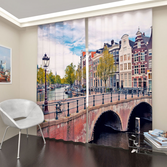 Фотошторы «Канал в Амстердаме»
