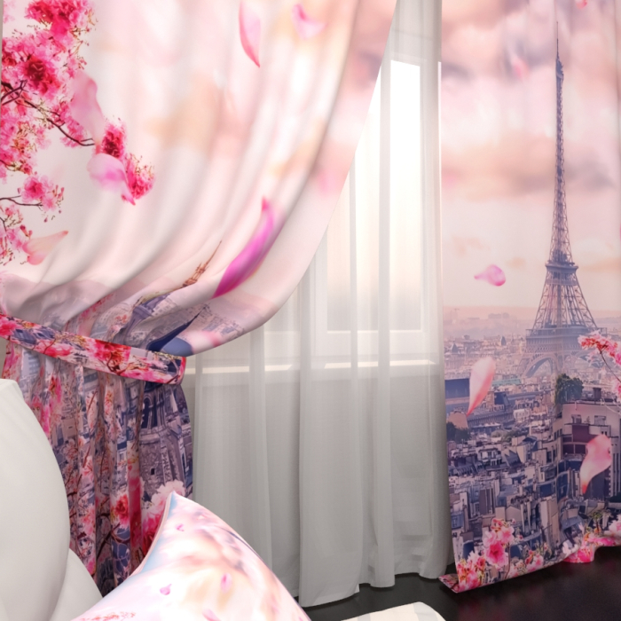 Фотошторы «Париж в цвету 2»