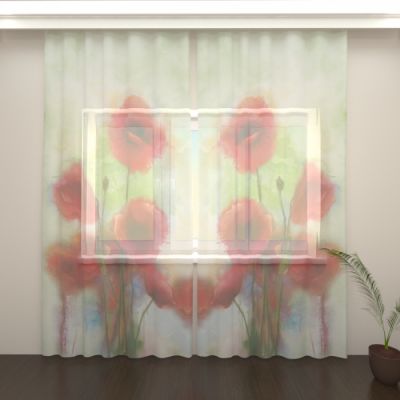 Акварельные маки