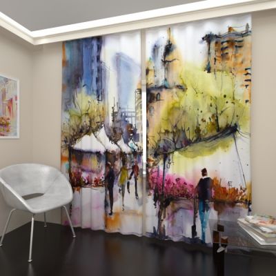 Акварельный город