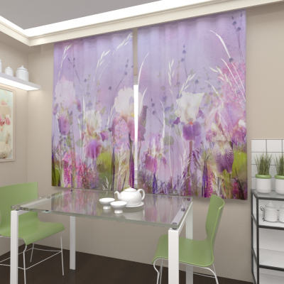 Акварельные ирисы