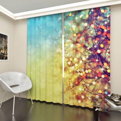 Дерево в огнях 1