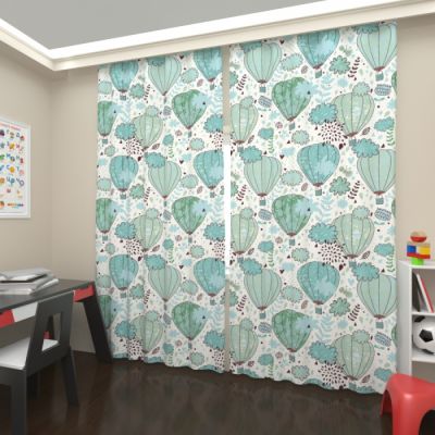 Голубые воздушные шары