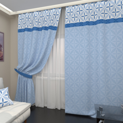 Голубой орнамент