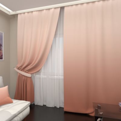 Коралловое омбре