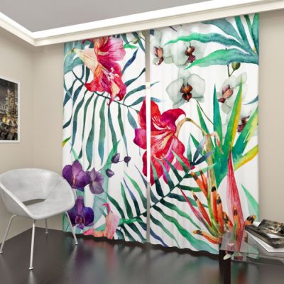 Лилии и папоротник