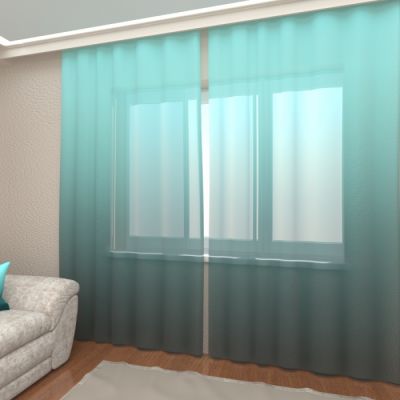 Лазурное омбре