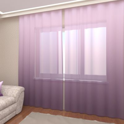 Лиловое омбре