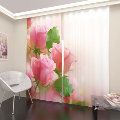 Розовые розы