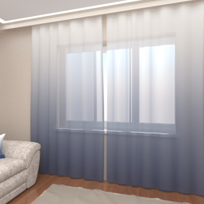 Сине-серое омбре, Фототюль