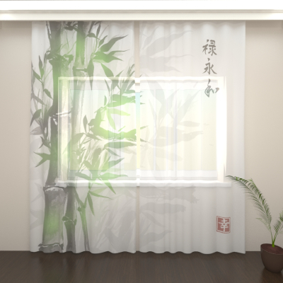 Ветви бамбука, Фототюль