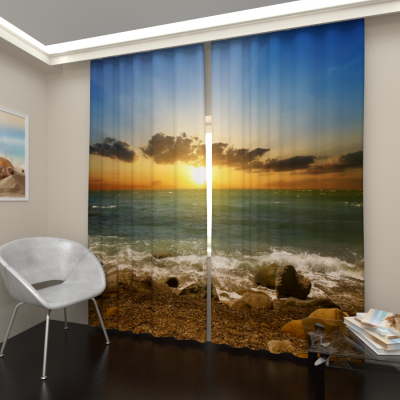 Закат на берегу 1