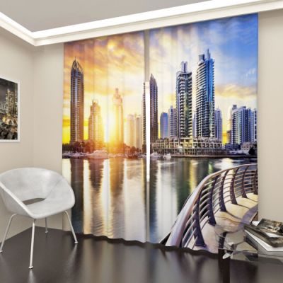 Закат в городе