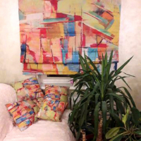 Римская штора из сатена