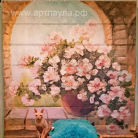 Римская штора из сатена